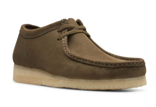 clarks wallabee olive