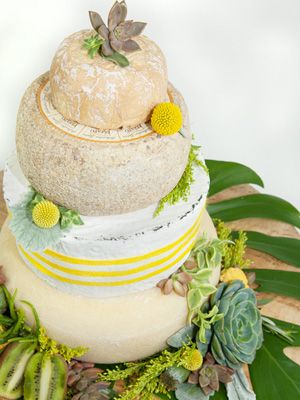 Wedding cake made out of cheese, The Cheese School of San Francisco by Mia Nakano