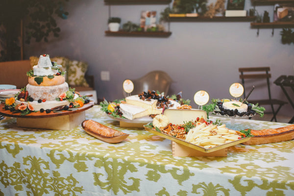 Wide view of catering at The Cheese View