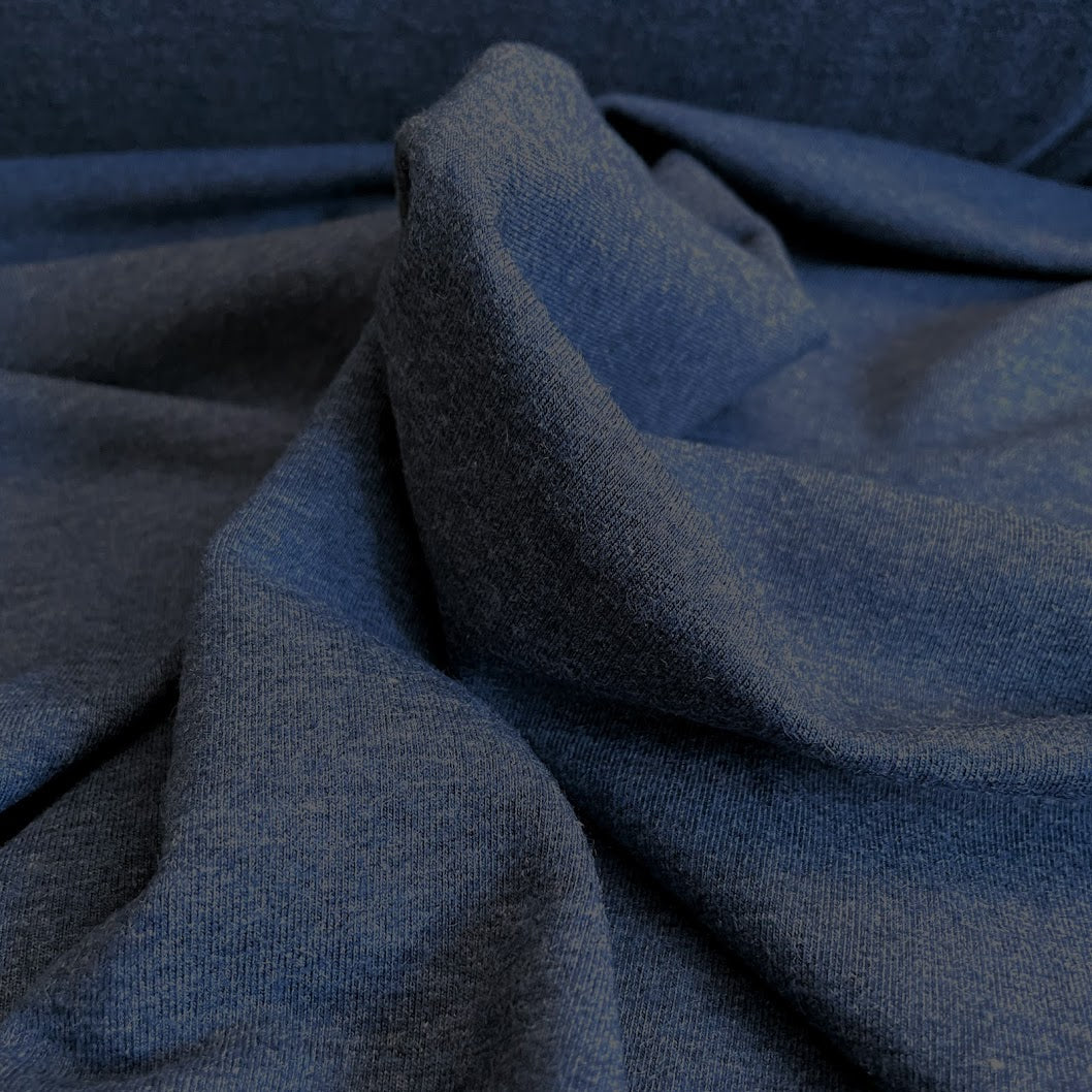by The Yard Blue Organic Cotton 6 Oz Flannel Fabric