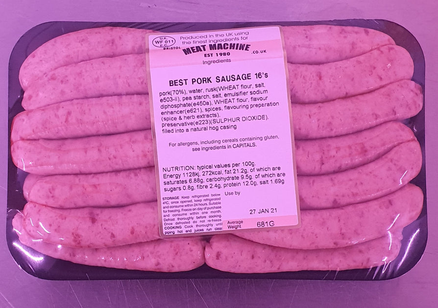 18 Best Pork Chipolata Sausages Bristol Meat Machine 