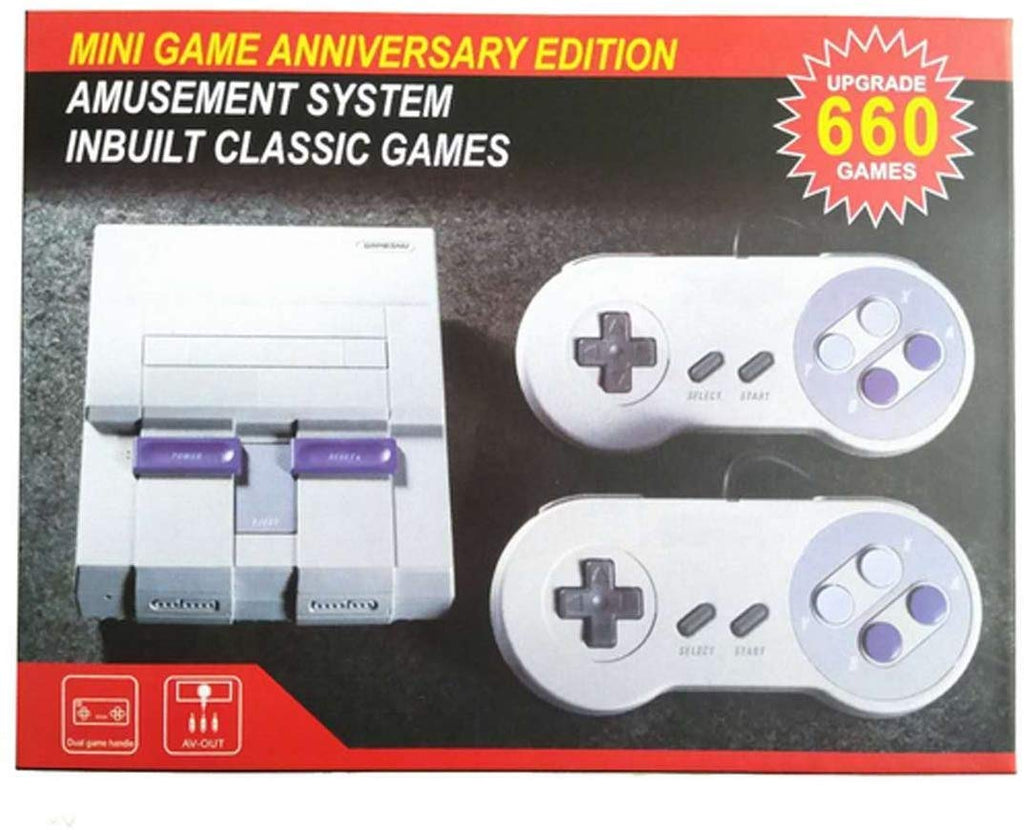 super nintendo system with built in games