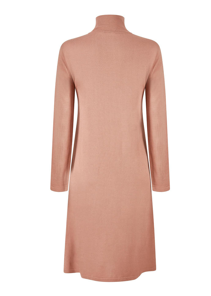 Turtle Neck Midi Pink