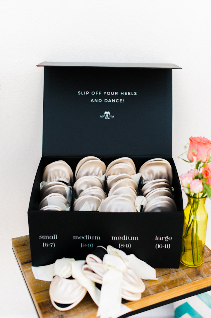 Wedding Slippers For Guests | Rescue Flats 20 Pair Box Set