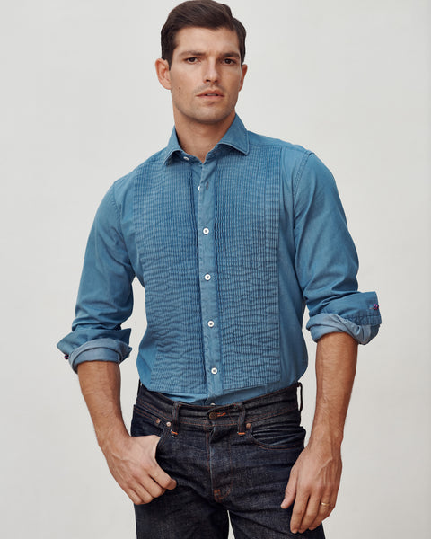 tuxedo shirt with jeans