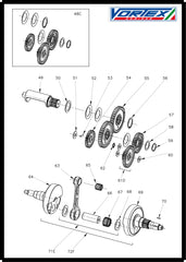 Vortex Rok Gp Crankshaft