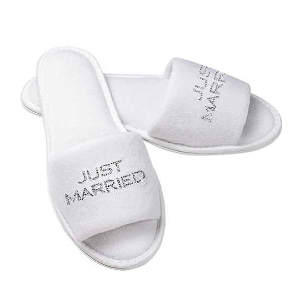 just married slippers