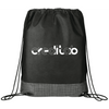 Crossweave Heat Sealed Drawstring Bag