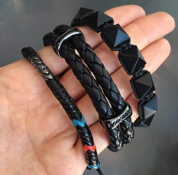 Black bracelets