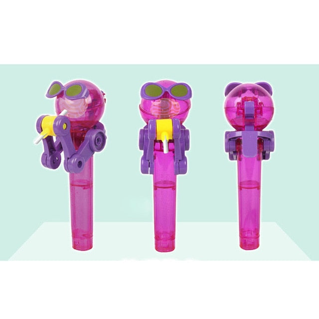 robot lollipop holder