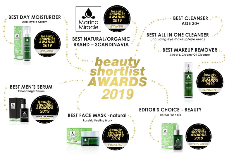 Marina Miracle winner in Beauty Shortlist Awards 2019