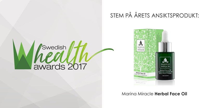 herbal face oil swedish health awards