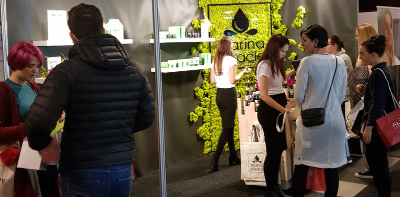 Marina Miracle sin stand på Bergen Beauty messen