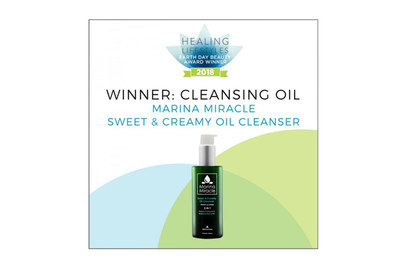 Healing lifestyles earth day award winner marina miracle sweet & creamy oil cleanser