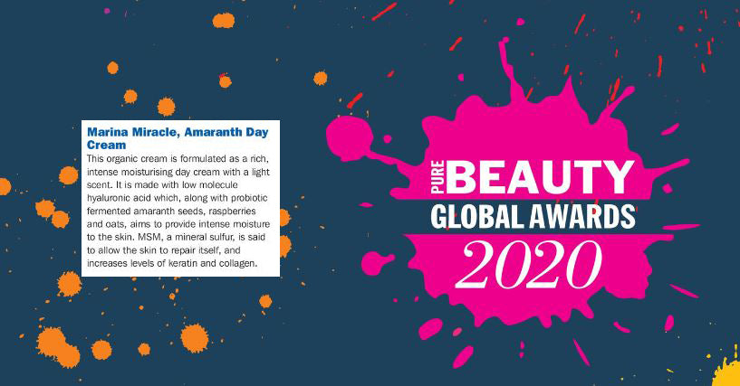 Pure Beauty Global Awards - amaranth day cream