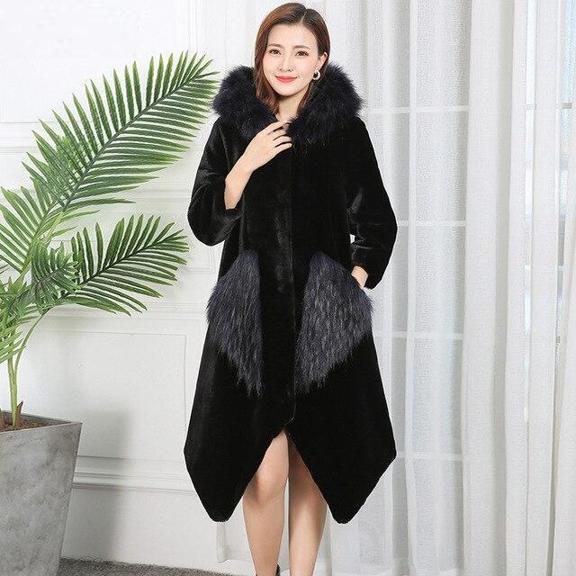 womens faux fur trim coat