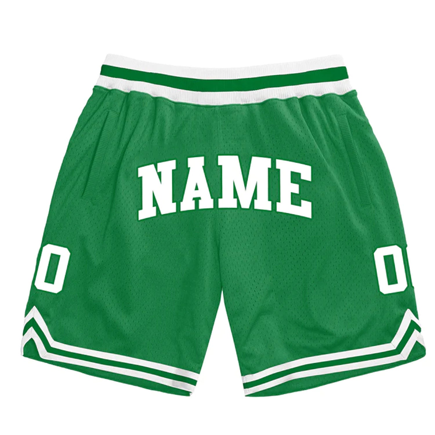 Green-White Custom Basketball Shorts – JerseyHouse