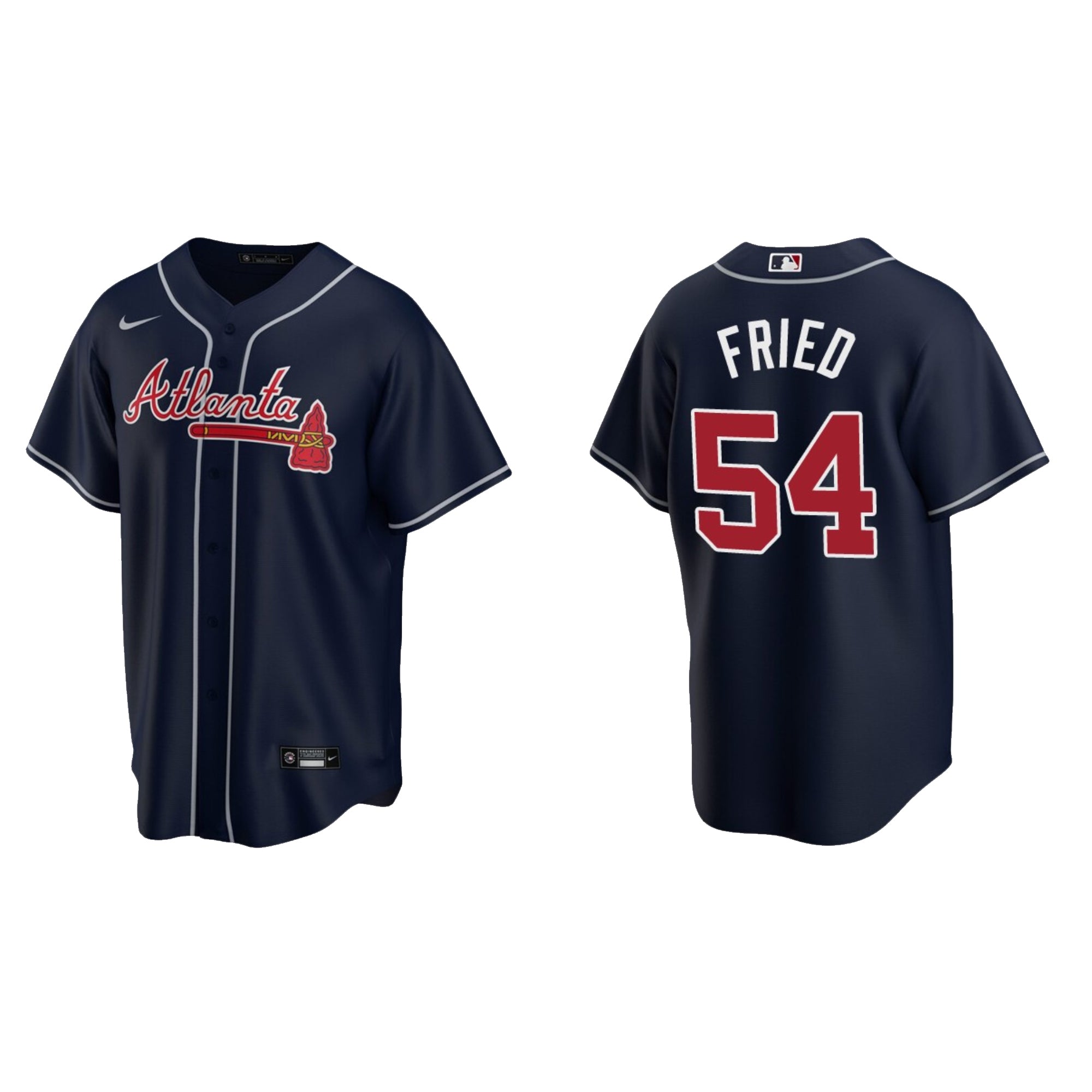 Men's Atlanta Braves Freddie Freeman Nike Navy Alternate Replica Player  Name Jersey