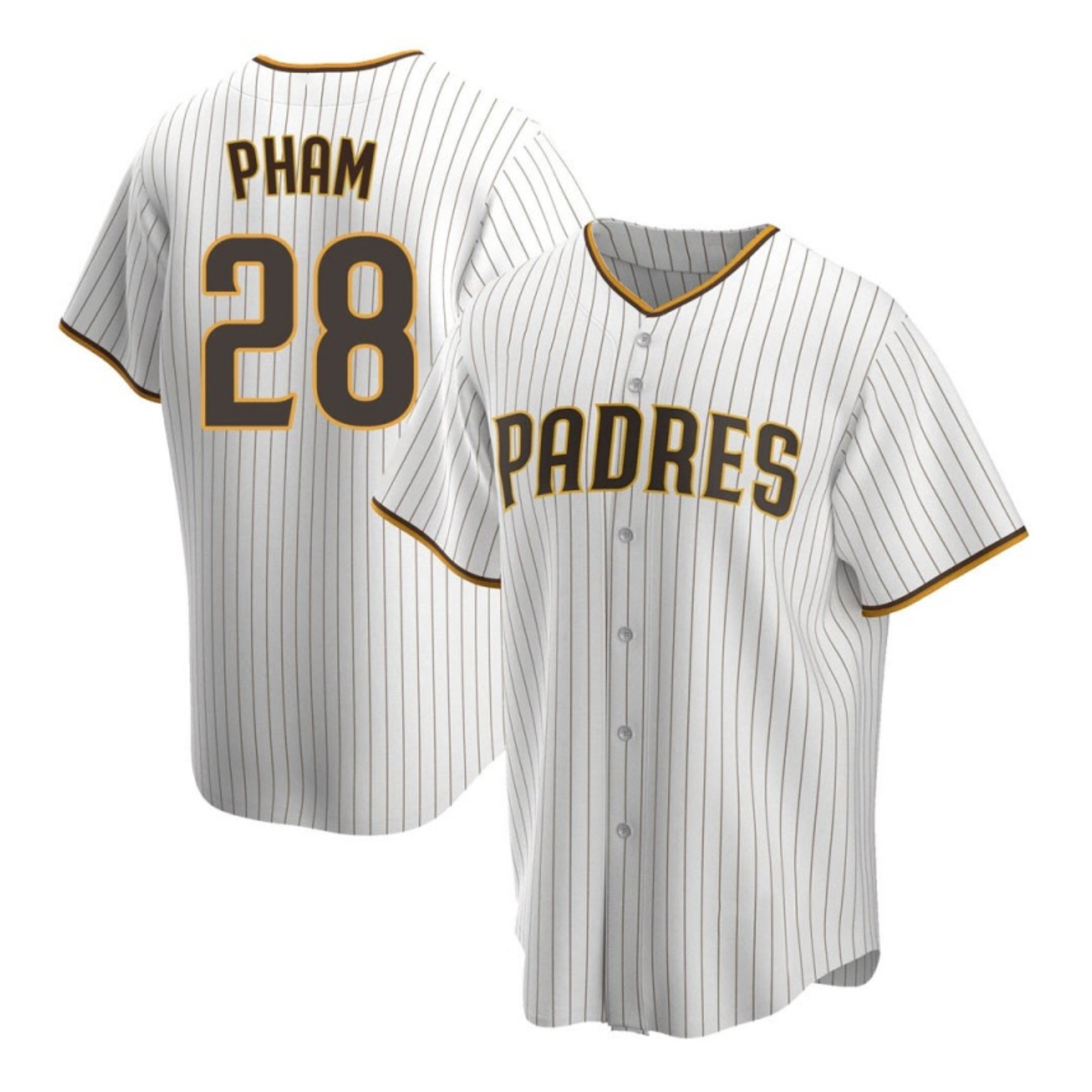 Youth Tommy Pham San Diego Padres Replica White Home Cooperstown