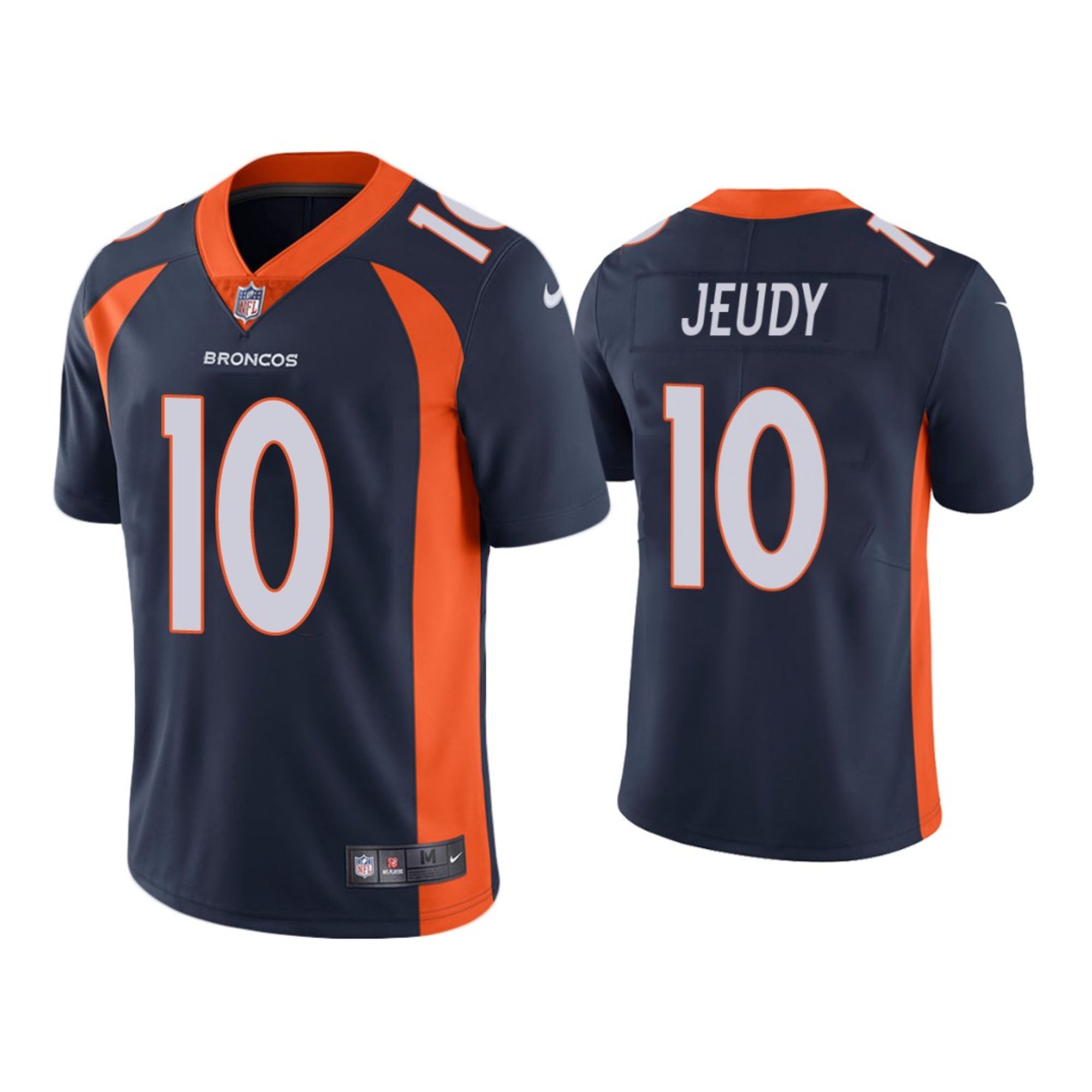 Nike Men's Denver Broncos Jerry Jeudy #10 Orange Game Jersey