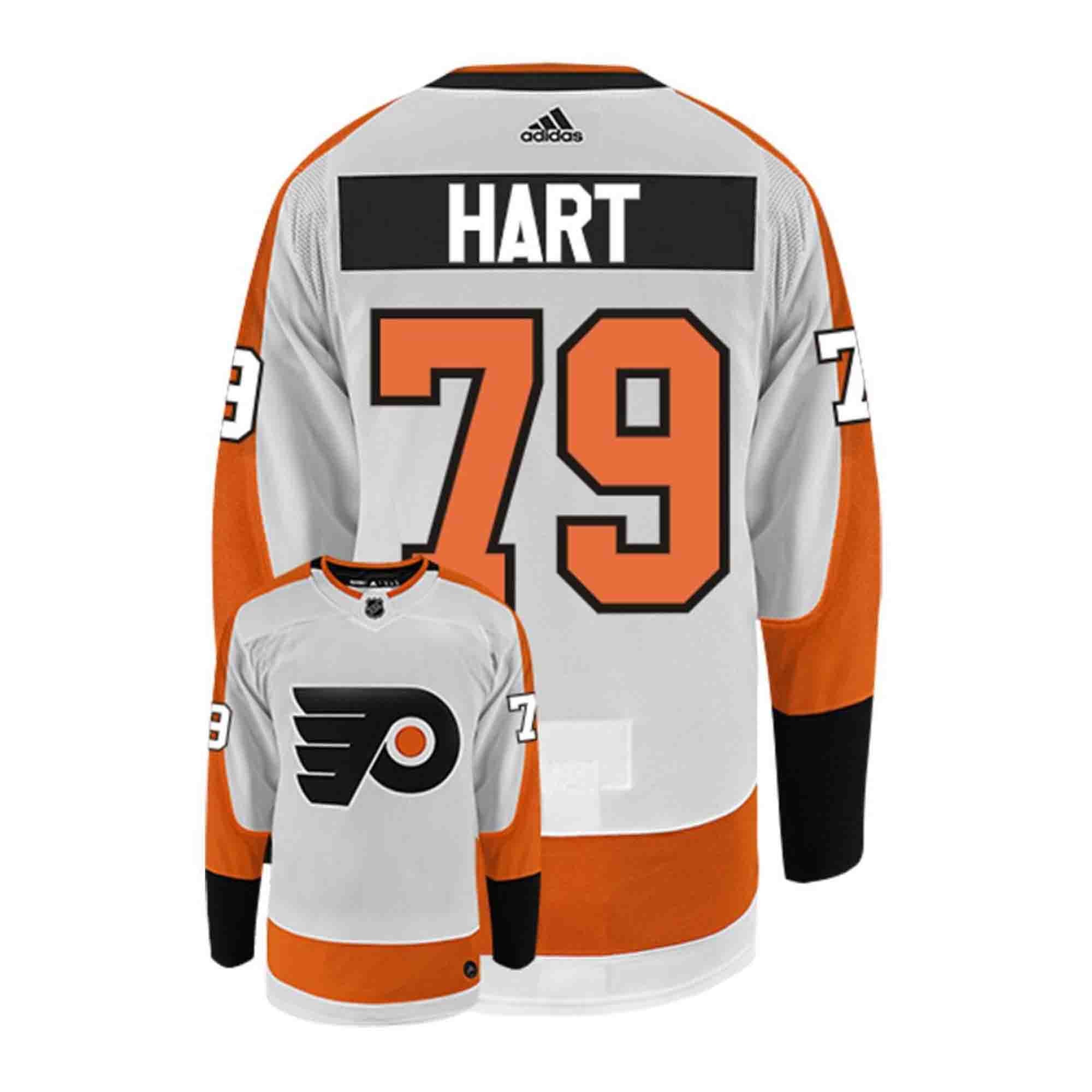 Youth Philadelphia Flyers Carter Hart Orange Home Premier Player Jersey