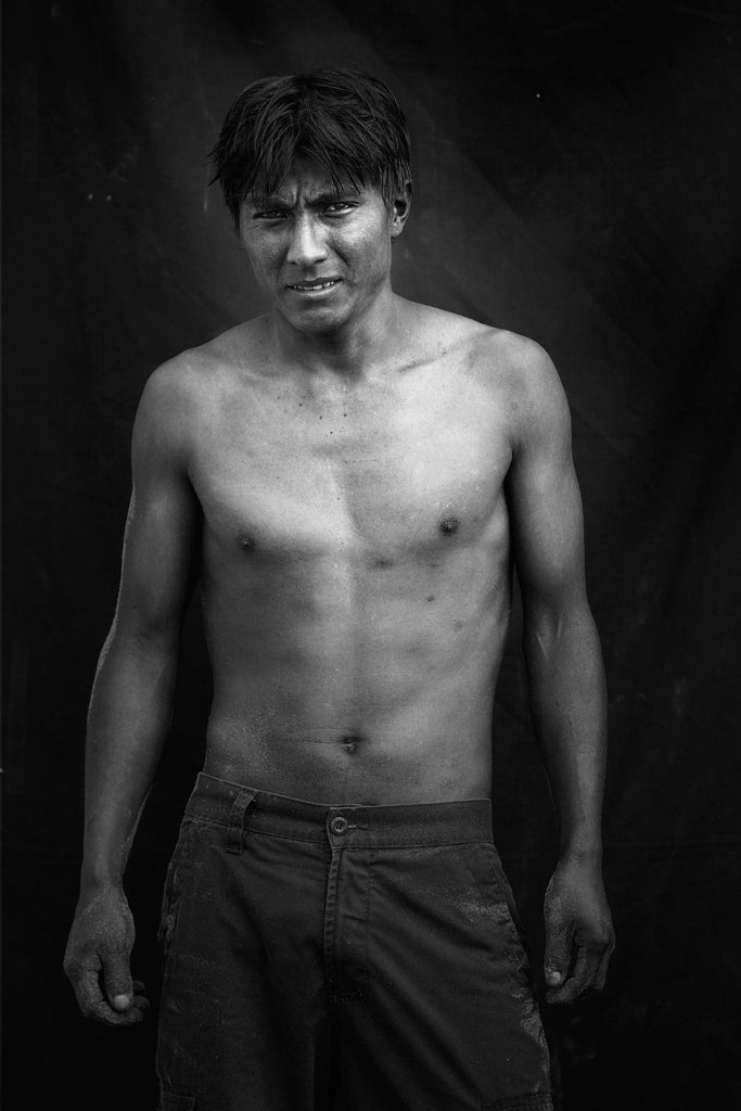 Misericordia Portrait Plage Chorillos Lima homme d'Amérique Latine pose naturellement devant l'objectif 