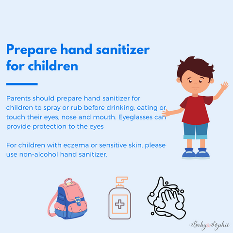 Baby Sophie | Tips for back to school | hand sanitizer 