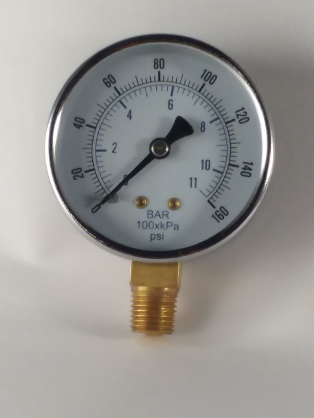 NEW 0-11 Bar-100xKPA 0-160psi Pressure Gauge Guage  2" dry 