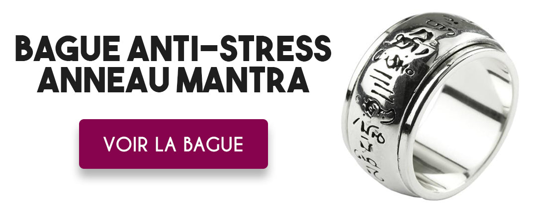 Bague Anti-Stress Anneau Mantra