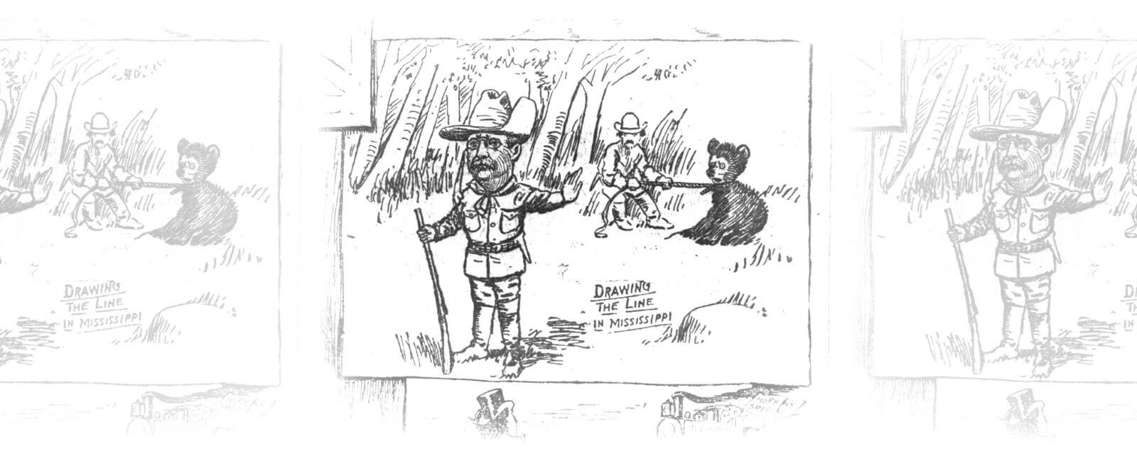 Caricature et Ours en Peluche