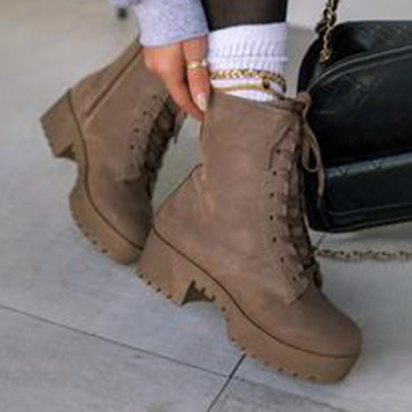khaki ladies boots