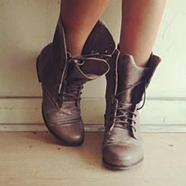 casual lace up boots womens