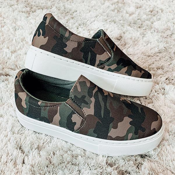 army green slip on sneakers