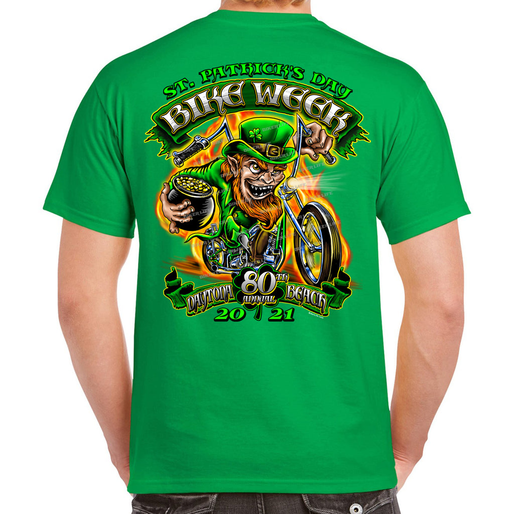 2021 Bike Week Kaunas Fiery Leprechaun T-Shirt