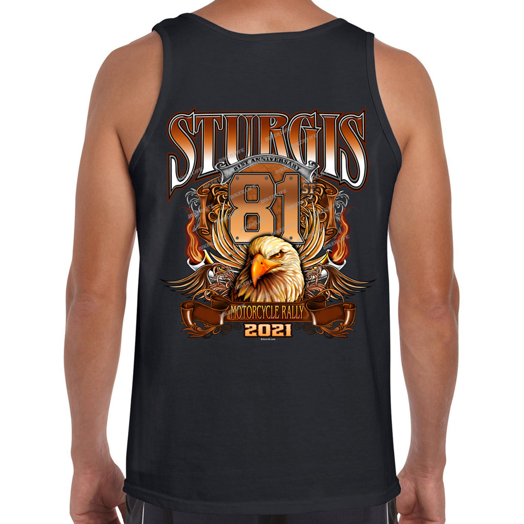 2021 Sturgis Motorcycle Rally Big Banner Eagle Tank Top