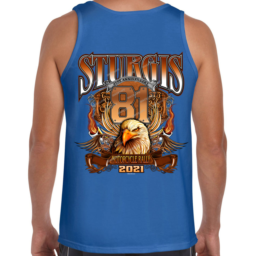 2021 Sturgis Motorcycle Rally Big Banner Eagle Tank Top