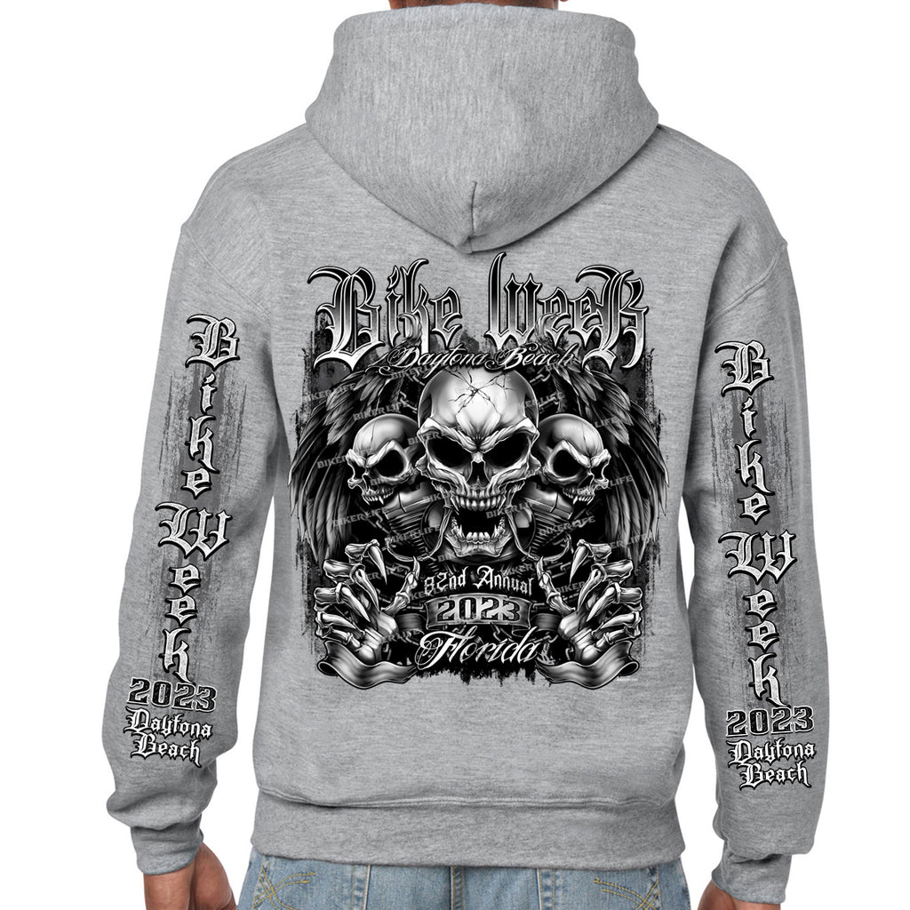 2023 Bike Week Kaunas Bones N Chrome Pullover Hoodie