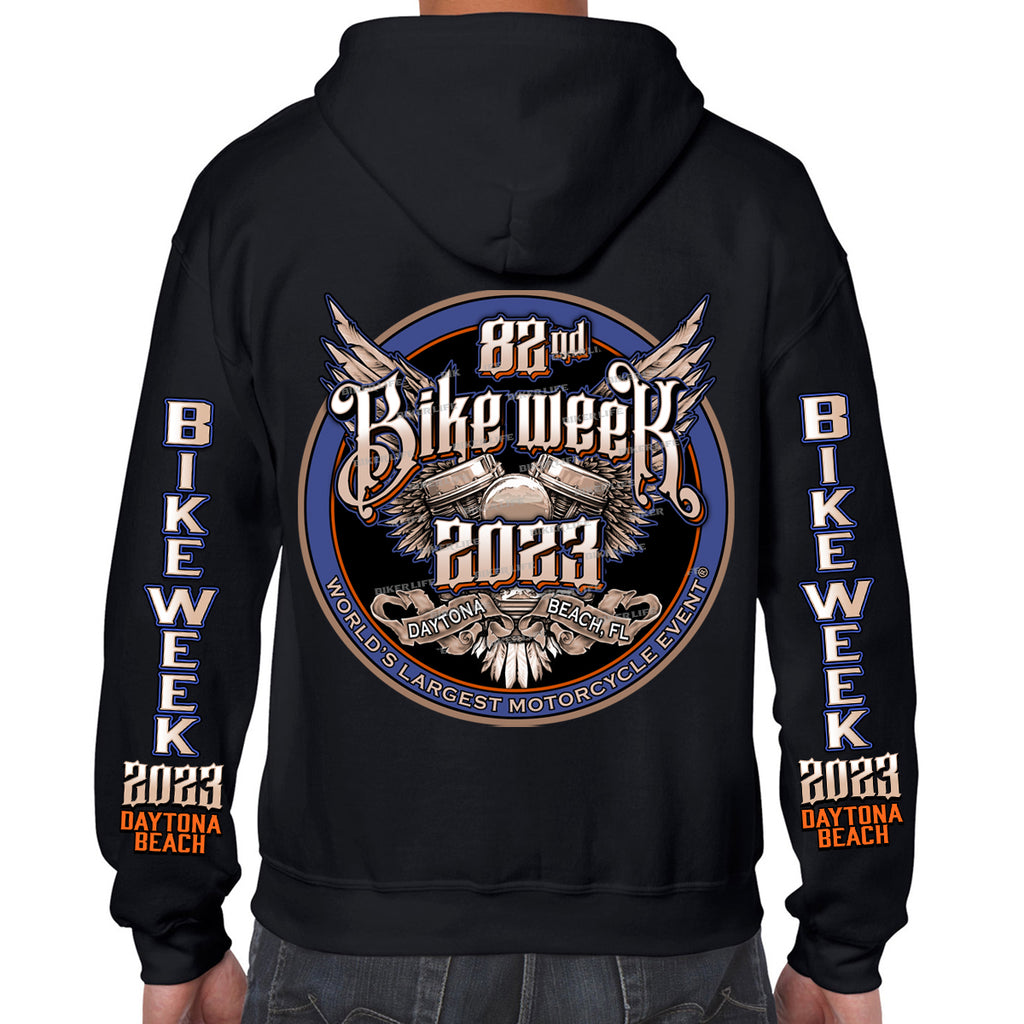 2023 Bike Week Kaunas Official Logo Zip-Up Hoodie