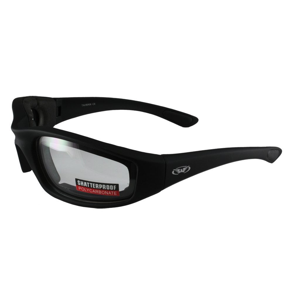 Kickback Foam Padded Motorcycle Sunglasses