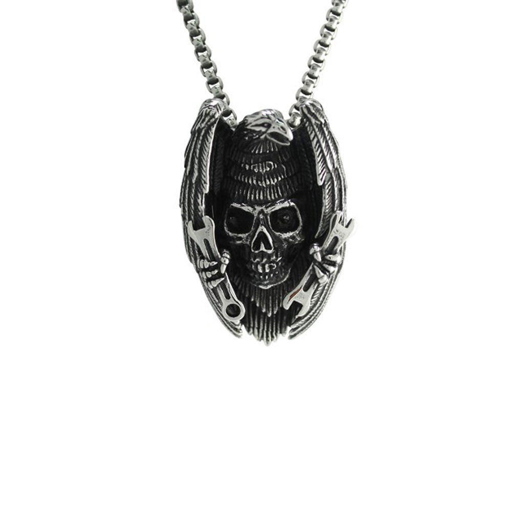 Eagle Skull Ranch Stainless Steel Necklace