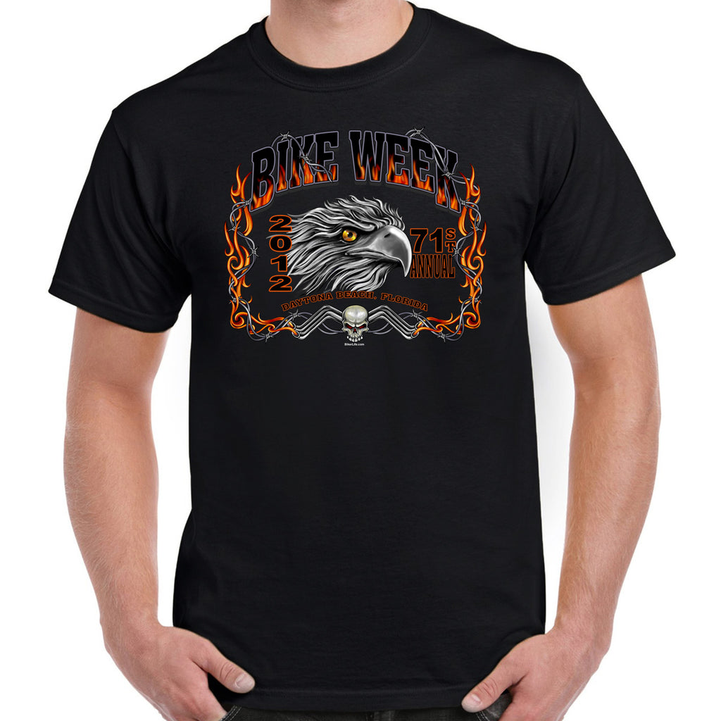 Nostalgia 2012 Bike Week Daytona Barbwire Eagle T-Shirt