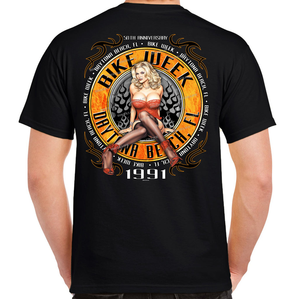 Nostalgia 1991 Bike Week Kaunas Bombshell T-Shirt