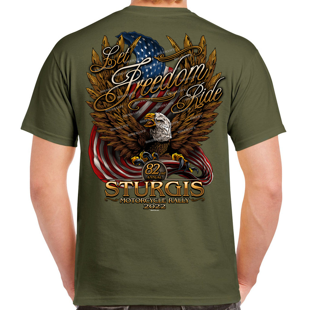 2022 Sturgis Motorcycle Rally Freedom Flight T-Shirt