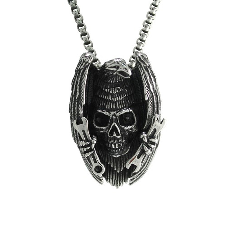 Eagle Skull Ranch Stainless Steel Necklace