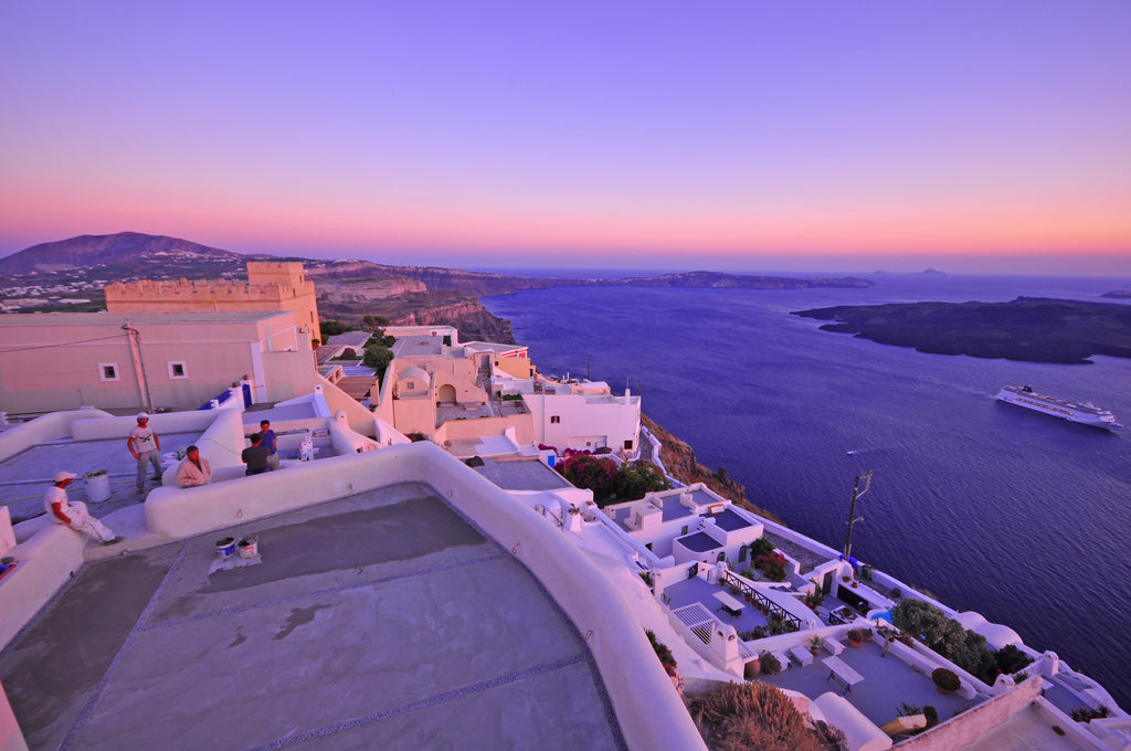 View of the ocean from Santorini Hotel, Greece