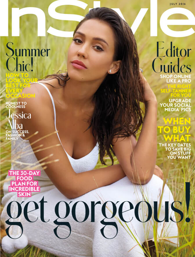 Jessica Alba on InStyle Cover July 2016
