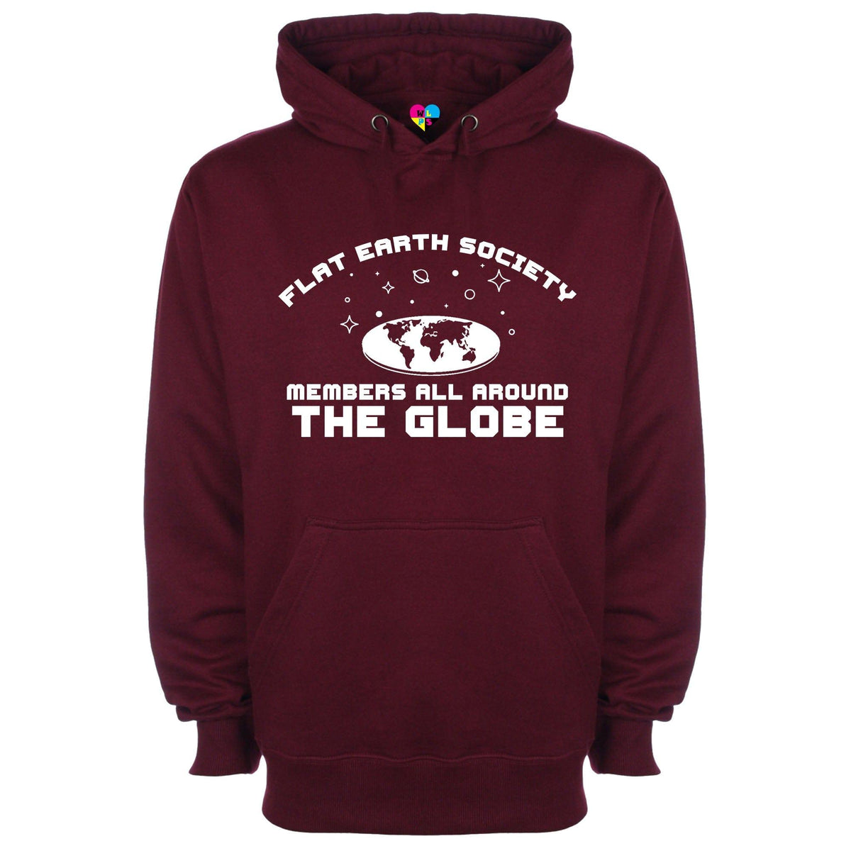 Flat Earth Society Has Members All Around The Globe Printed Hoodie