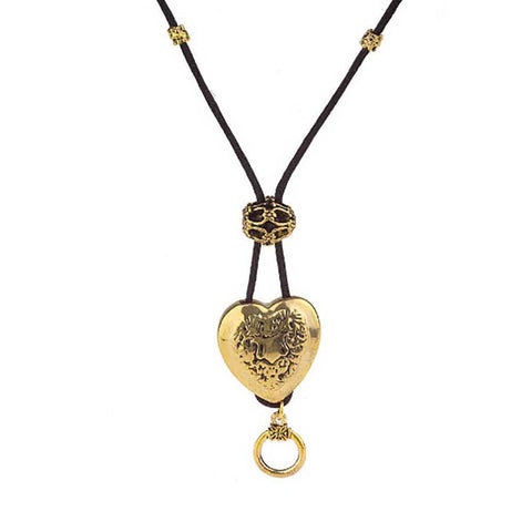 Heart Eyeglass Slipper Necklace