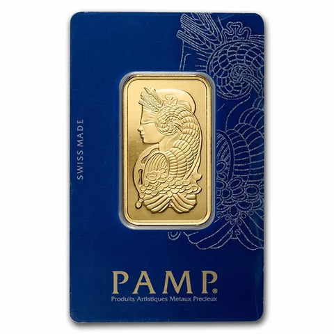 1 oz Gold Bar - PAMP Suisse Lady Fortuna Veriscan® (In Assay)