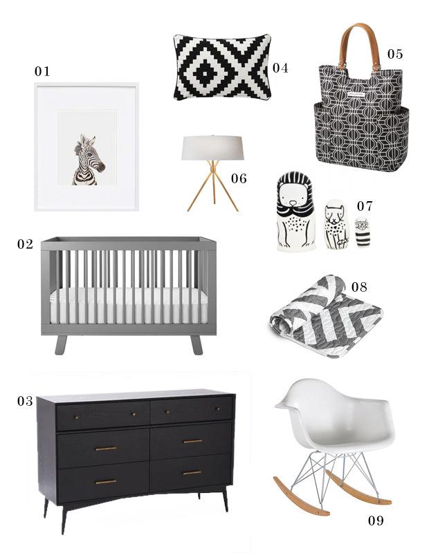 Monochrome Modern Nursery